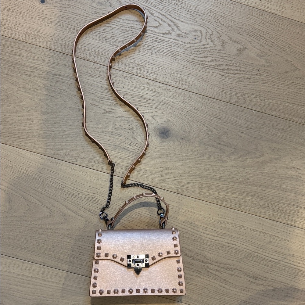 Studded Pink Crossbody Bag
